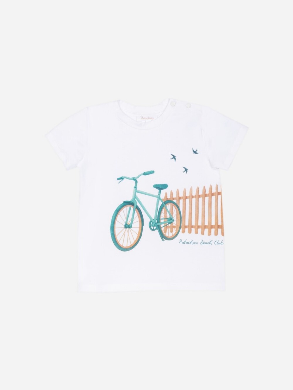 NWT Patachou 4T Boy Beach Bicycle Graphic Tee European Luxury Designer - Picture 5 of 13